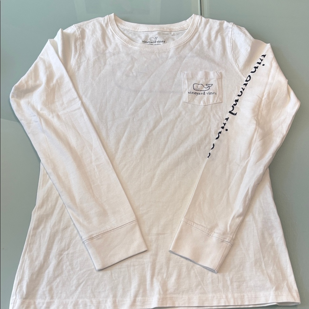 Vineyard Vines Classic White Long Sleeve Tee